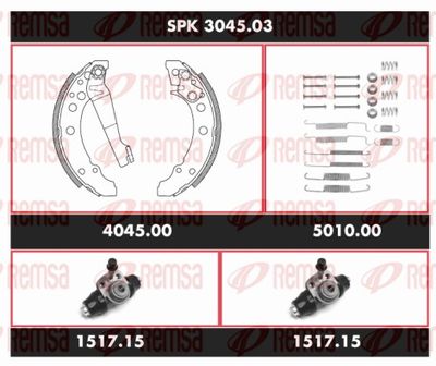 Bremžu komplekts, Trumuļu bremzes REMSA SPK 3045.03