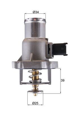 Термостат, охлаждающая жидкость MAHLE TM55105