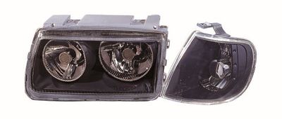 zestaw reflektorów VW H/L+C/L.CRYSTAL.W/MOTOR.ECE.BLK  FIT FOR: VW.PLO..'95-'98 ABAKUS 441-1169FXLDMA2