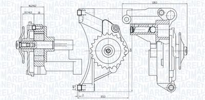 Масляный насос MAGNETI MARELLI 351516000014