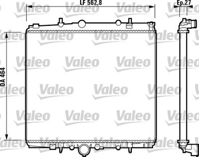 Radiators, Motora dzesēšanas sistēma VALEO 732880