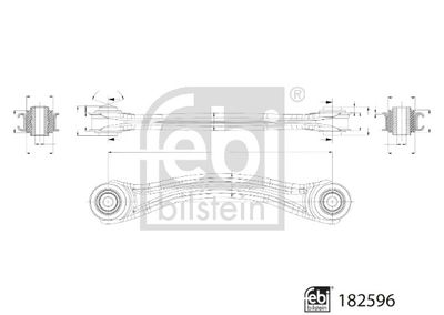 Neatkarīgās balstiekārtas svira, Riteņa piekare FEBI BILSTEIN 182596