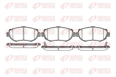 Комплект тормозных колодок, дисковый тормоз REMSA 0456.02