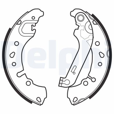 Bremžu loku komplekts DELPHI LS2151