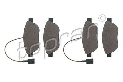 Комплект тормозных колодок, дисковый тормоз TOPRAN 208 886