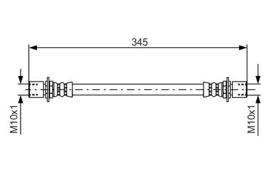 Тормозной шланг BOSCH 1 987 476 497