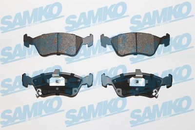Комплект тормозных колодок, дисковый тормоз SAMKO 5SP709