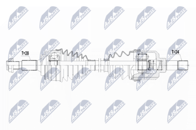 Приводной вал NTY NPW-PE-023