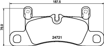 HELLA PAGID 8DB355015121 Bremžu uzliku kompl
