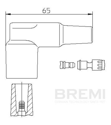 Вилка, распределитель зажигания BREMI 13210/1