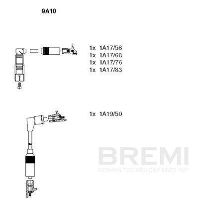 Augstsprieguma vadu komplekts BREMI 9A10