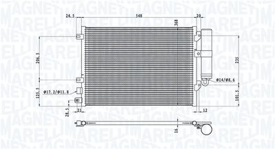 Конденсатор, кондиционер MAGNETI MARELLI 350203106900