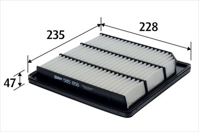 Воздушный фильтр VALEO 585856