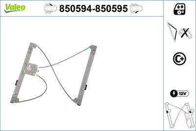 Стеклоподъемник VALEO 850594