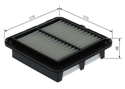 Gaisa filtrs BOSCH F 026 400 729