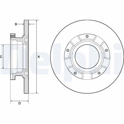 Тормозной диск DELPHI BG4673