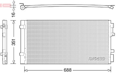 Конденсатор, кондиционер DENSO DCN23034