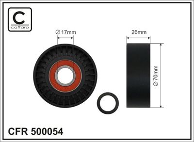 Spriegotājrullītis, Ķīļrievu siksna CAFFARO 500054