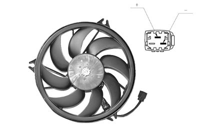 Ventilators, Motora dzesēšanas sistēma VAN WEZEL 4028747