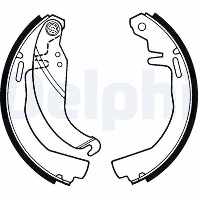 Комплект тормозных колодок DELPHI LS1246