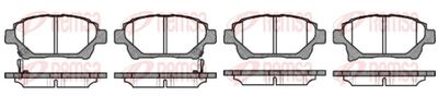 Комплект тормозных колодок, дисковый тормоз REMSA 0971.12