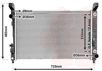 Radiators, Motora dzesēšanas sistēma VAN WEZEL 30002364