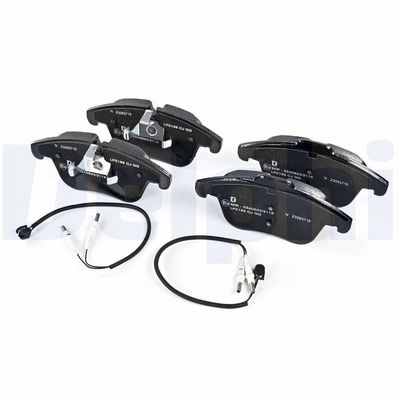 Комплект тормозных колодок, дисковый тормоз DELPHI LP2165