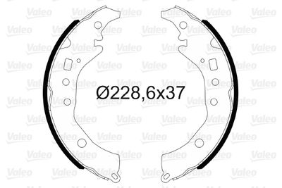 Комплект тормозных колодок VALEO 564176