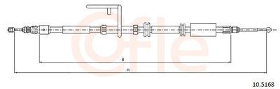 Тросик, cтояночный тормоз COFLE 10.5168