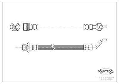 Bremžu šļūtene CORTECO 19035887
