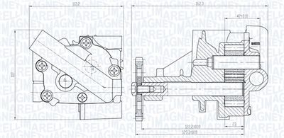 Масляный насос MAGNETI MARELLI 351516000151