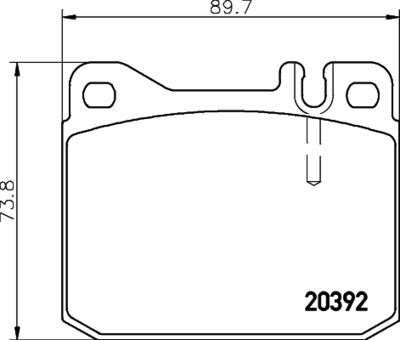 Bremžu uzliku kompl., Disku bremzes HELLA PAGID 8DB 355 017-481