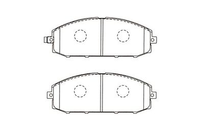 Bremžu uzliku kompl., Disku bremzes KAVO PARTS KBP-6610