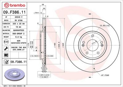 Bremžu diski BREMBO 09.F386.11
