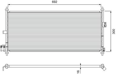 Конденсатор, кондиционер VALEO 817823