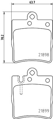 Bremžu uzliku kompl., Disku bremzes HELLA PAGID 8DB 355 008-451