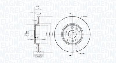 Тормозной диск MAGNETI MARELLI 360406119201