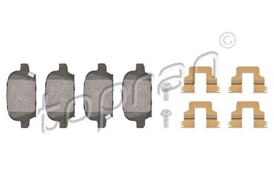 Bremžu uzliku kompl., Disku bremzes TOPRAN 206 125