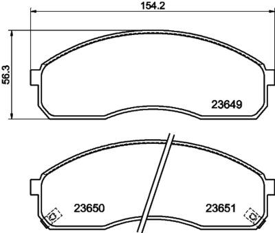HELLA PAGID 8DB355009601 Bremžu uzliku kompl