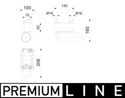 Конденсатор, кондиционер MAHLE AC 1215 000P