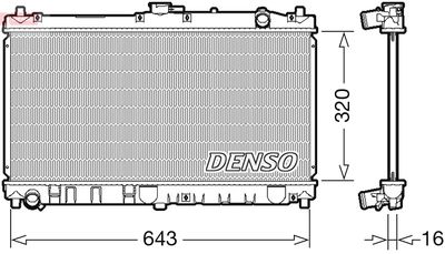 Radiators, Motora dzesēšanas sistēma DENSO DRM44031