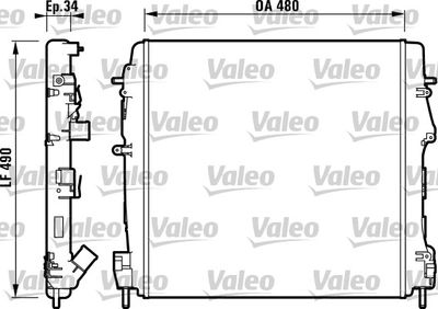 Radiators, Motora dzesēšanas sistēma VALEO 732717