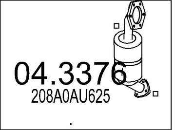 Катализатор MTS 04.3376