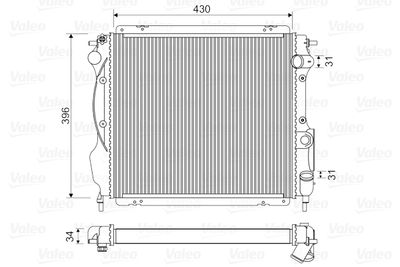 Radiators, Motora dzesēšanas sistēma VALEO 730182