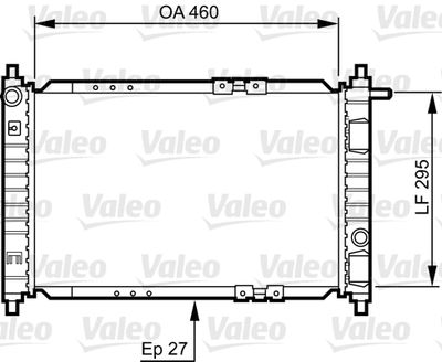 Radiators, Motora dzesēšanas sistēma VALEO 734250