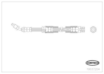 Bremžu šļūtene CORTECO 19037204