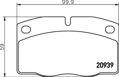 Bremžu uzliku kompl., Disku bremzes HELLA PAGID 8DB 355 007-251