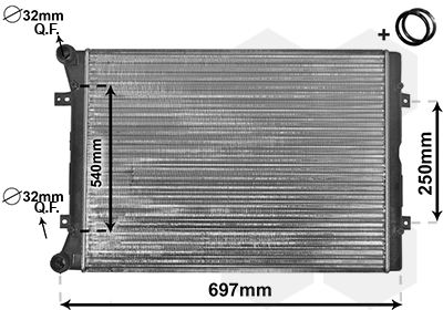 Radiators, Motora dzesēšanas sistēma VAN WEZEL 58002283