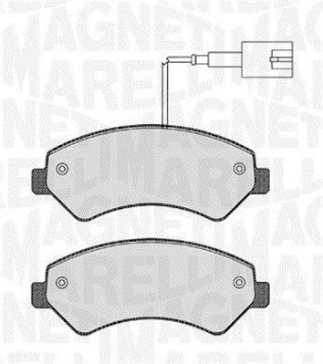 Bremžu uzliku kompl., Disku bremzes MAGNETI MARELLI 363916060643