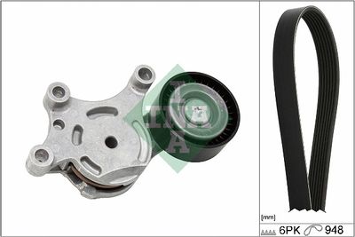 Ķīļrievu siksnu komplekts Schaeffler INA 529 0577 10